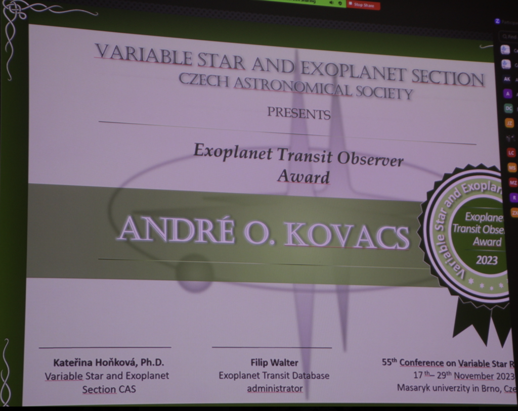snimek obrazovky 2026 04 04 v190225 | Cena Exoplanet transit observer